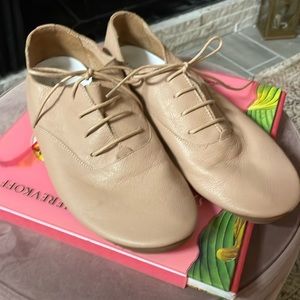 Anothersole Lace up flat leather shoes